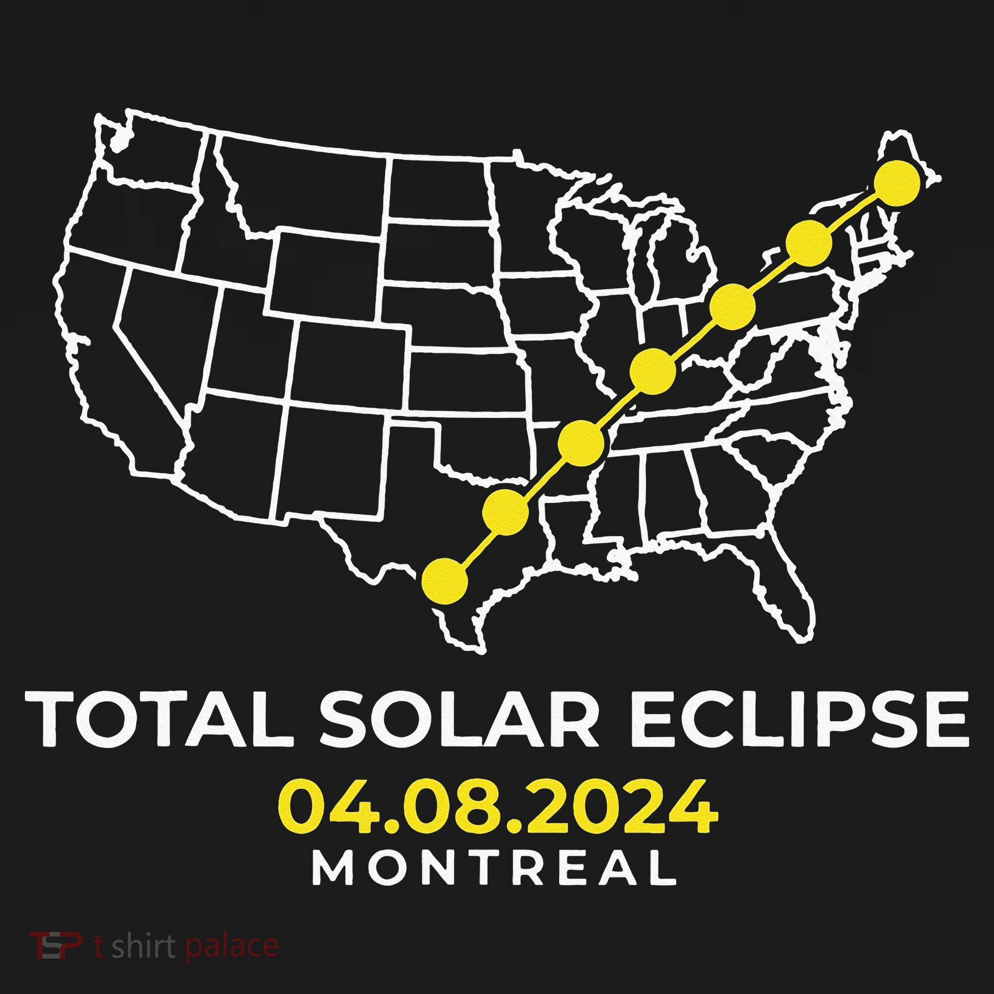 Totality Solar Eclipse Montreal Long Sleeve Shirt