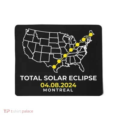 Totality Solar Eclipse Montreal Mousepad