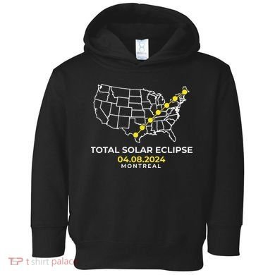 Totality Solar Eclipse Montreal Toddler Hoodie