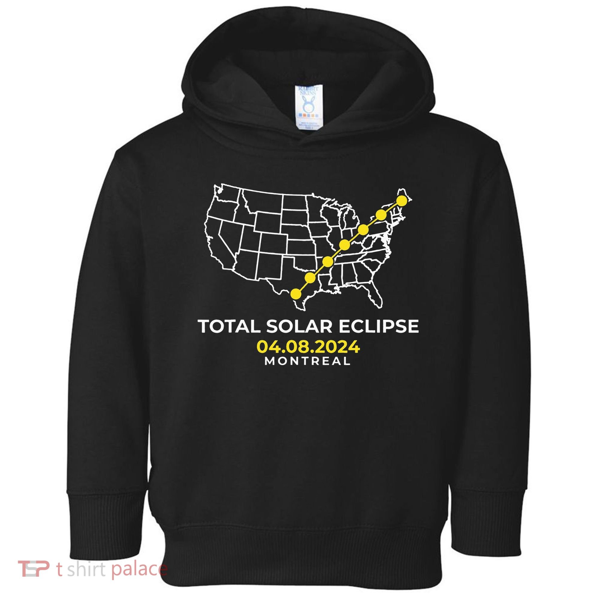 Totality Solar Eclipse Montreal Toddler Hoodie