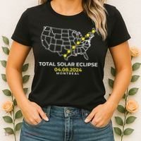 Totality Solar Eclipse Montreal Women's T-Shirt thumb 2