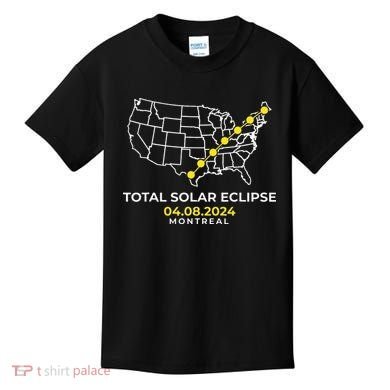 Totality Solar Eclipse Montreal Kids T-Shirt
