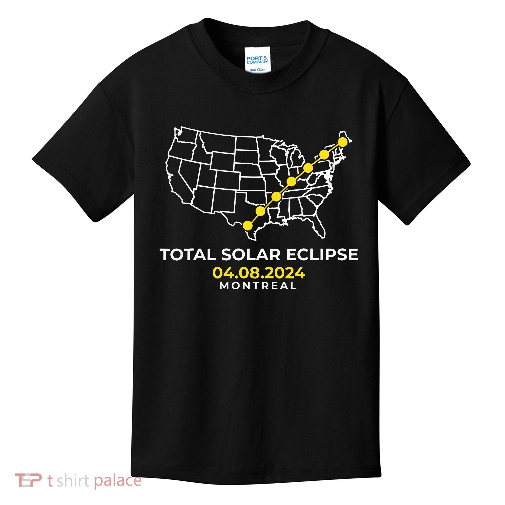 Totality Solar Eclipse Montreal Kids T-Shirt