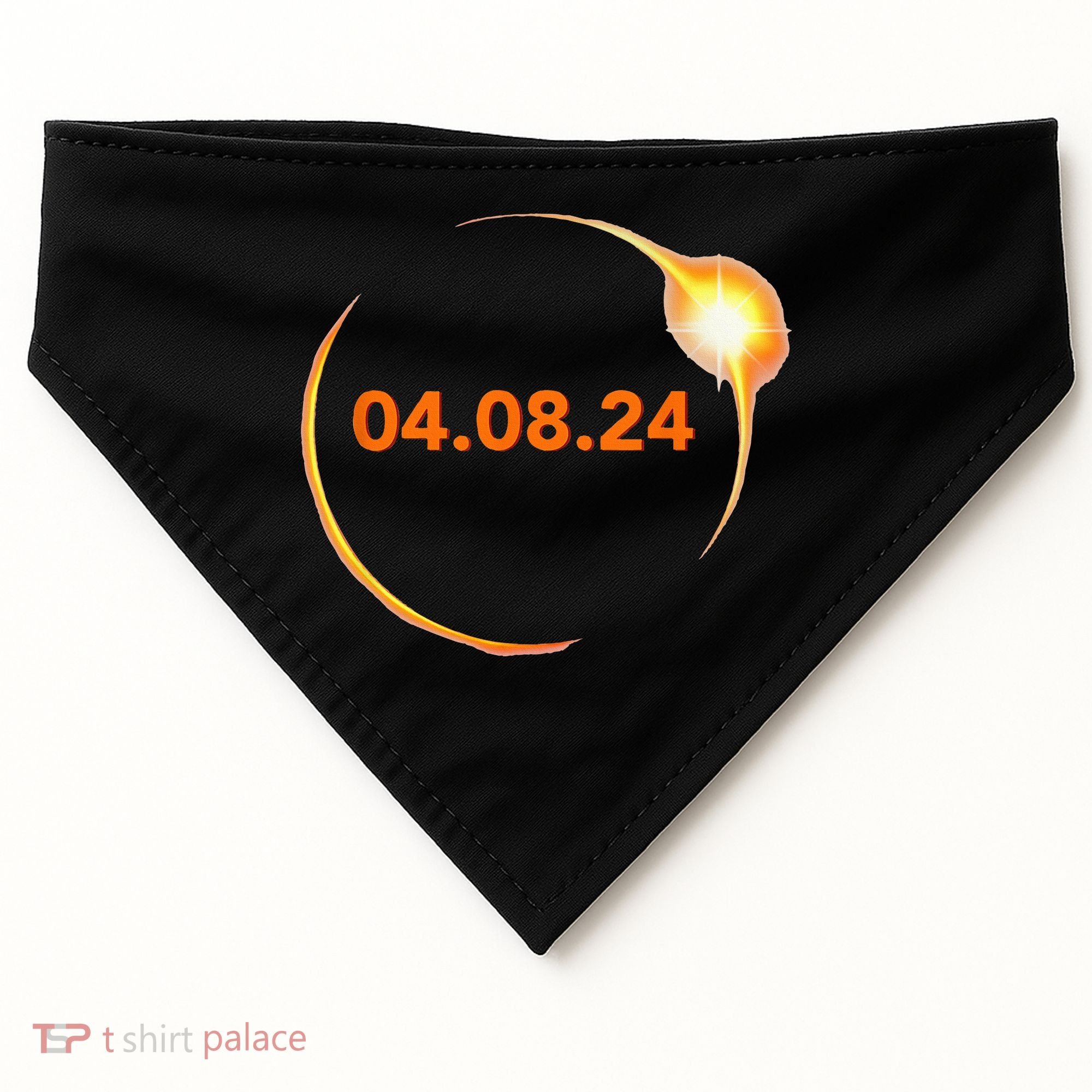 Total Solar Eclipse 04.08.2024 Totality USA-Made Doggie Bandana