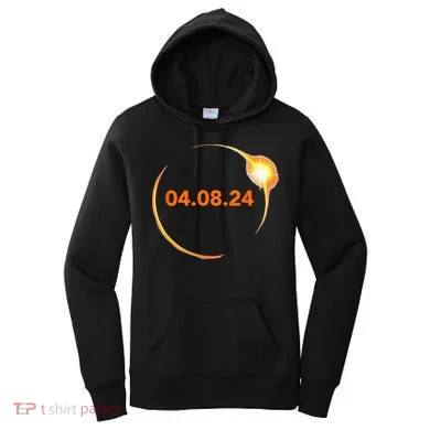 Total Solar Eclipse 04.08.2024 Totality Women's Hoodie