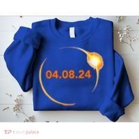 Total Solar Eclipse 04.08.2024 Totality Sweatshirt thumb 2