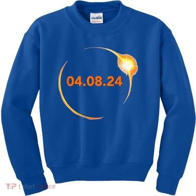 Total Solar Eclipse 04.08.2024 Totality Kids Sweatshirt