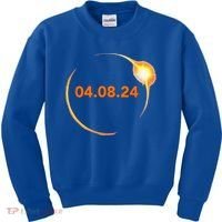 Total Solar Eclipse 04.08.2024 Totality Kids Sweatshirt thumb 0