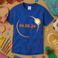 Total Solar Eclipse 04.08.2024 Totality Kids T-Shirt thumb 3