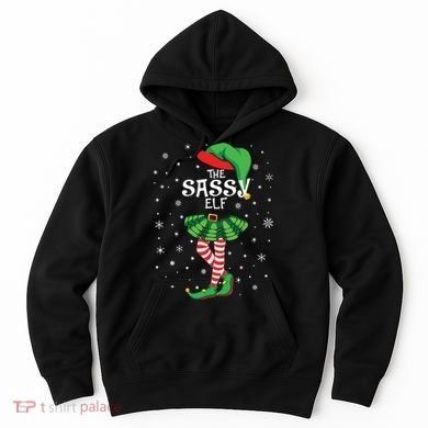 The Sassy Elf Funny Christmas Hoodie