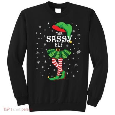 The Sassy Elf Funny Christmas Sweatshirt