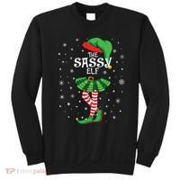 The Sassy Elf Funny Christmas Sweatshirt thumb 0