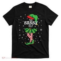 The Sassy Elf Funny Christmas T-Shirt thumb 0