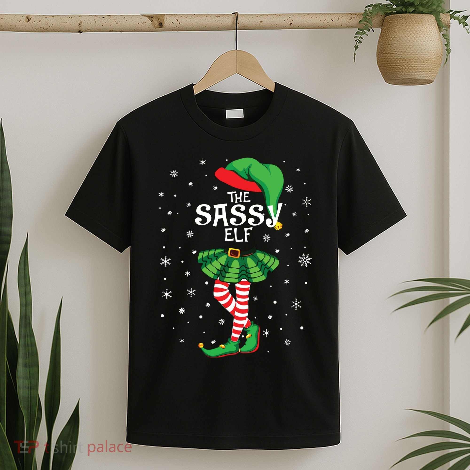 The Sassy Elf Funny Christmas T-Shirt