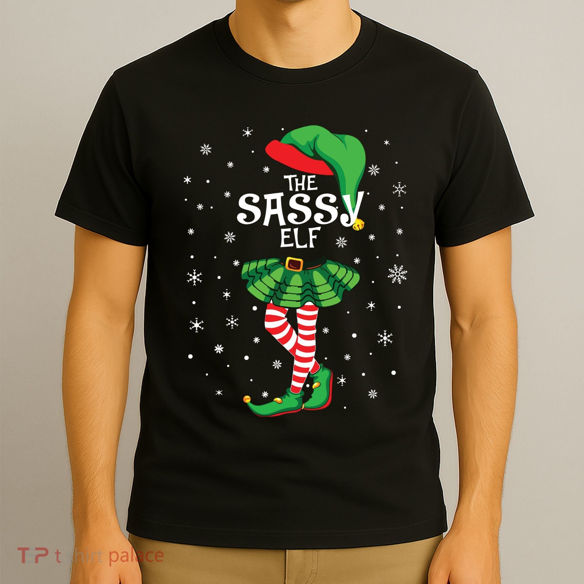 The Sassy Elf Funny Christmas T-Shirt