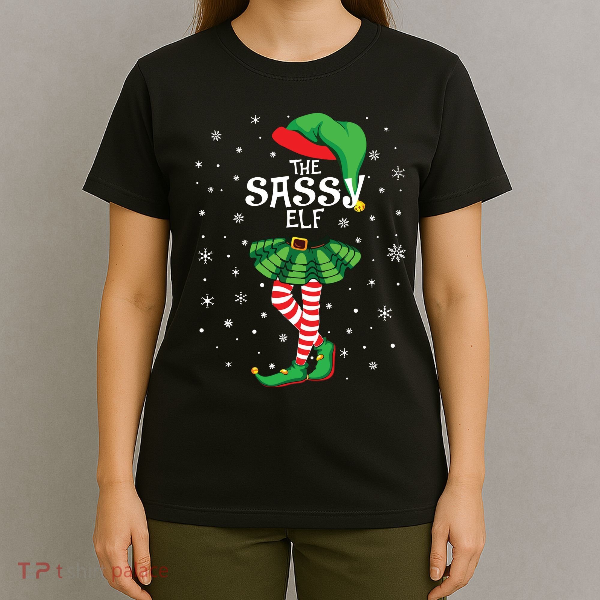 The Sassy Elf Funny Christmas T-Shirt