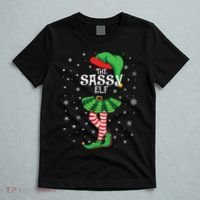 The Sassy Elf Funny Christmas T-Shirt thumb 5