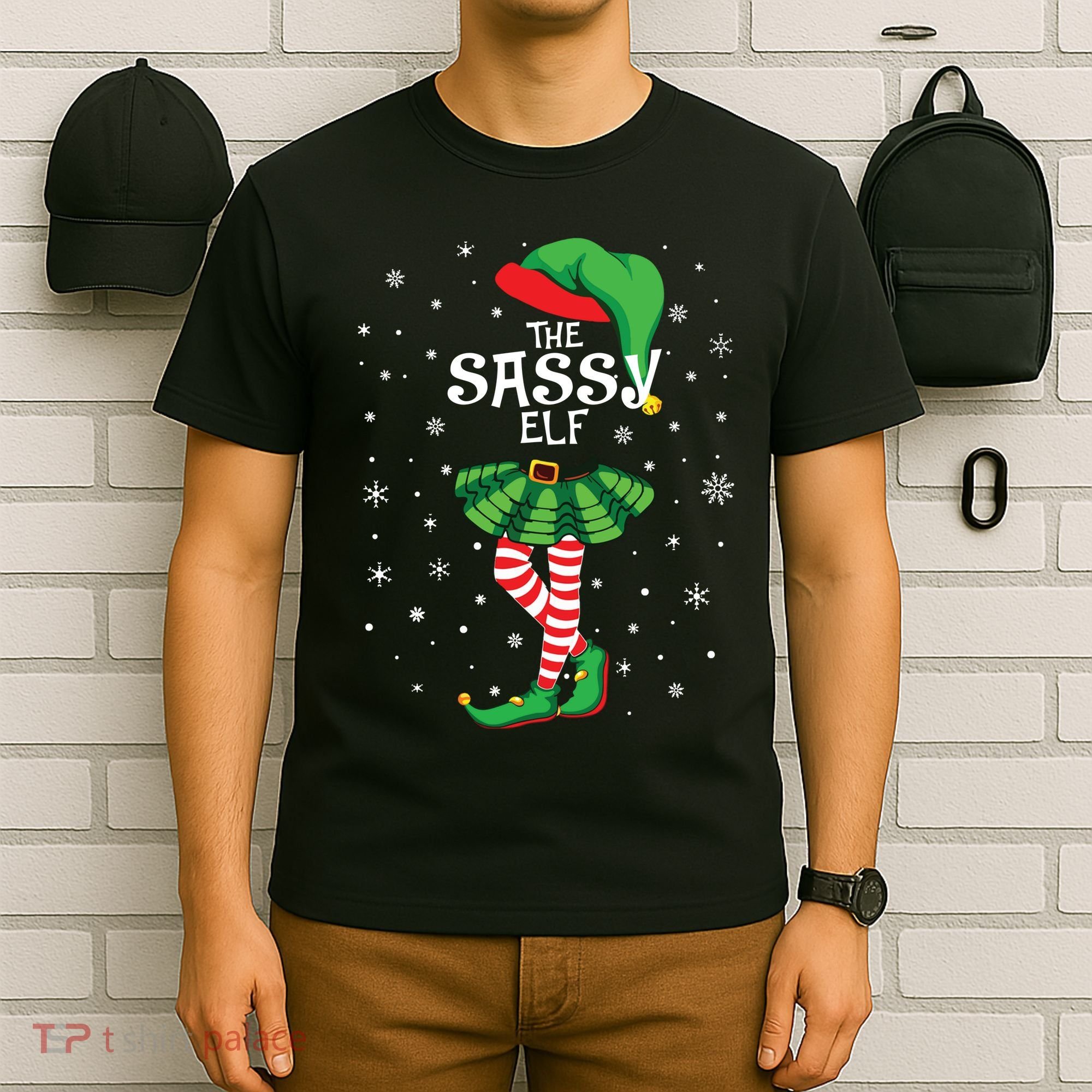 The Sassy Elf Funny Christmas T-Shirt