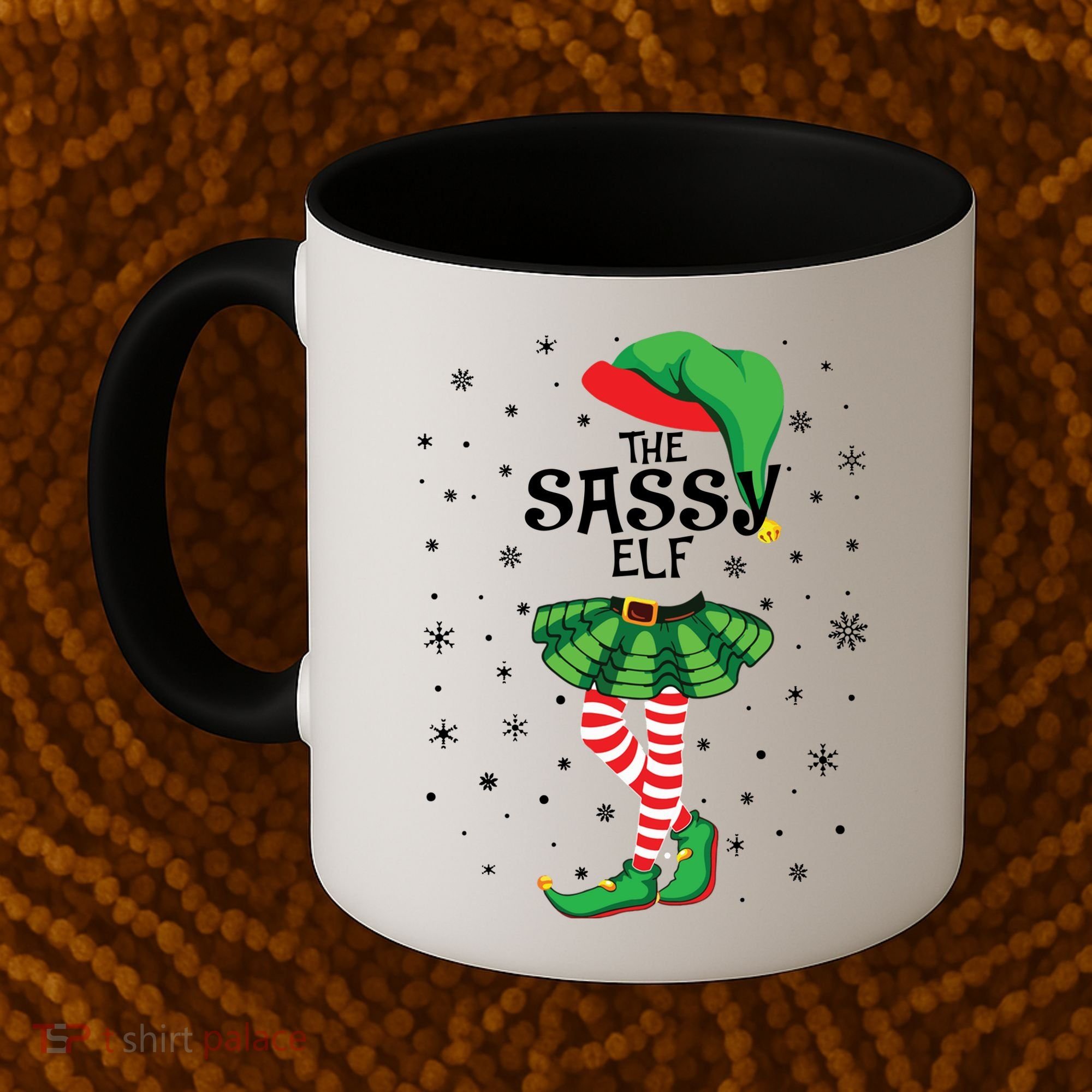The Sassy Elf Funny Christmas Coffee Mug