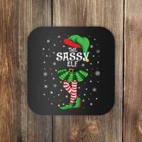 The Sassy Elf Funny Christmas Coaster thumb 0