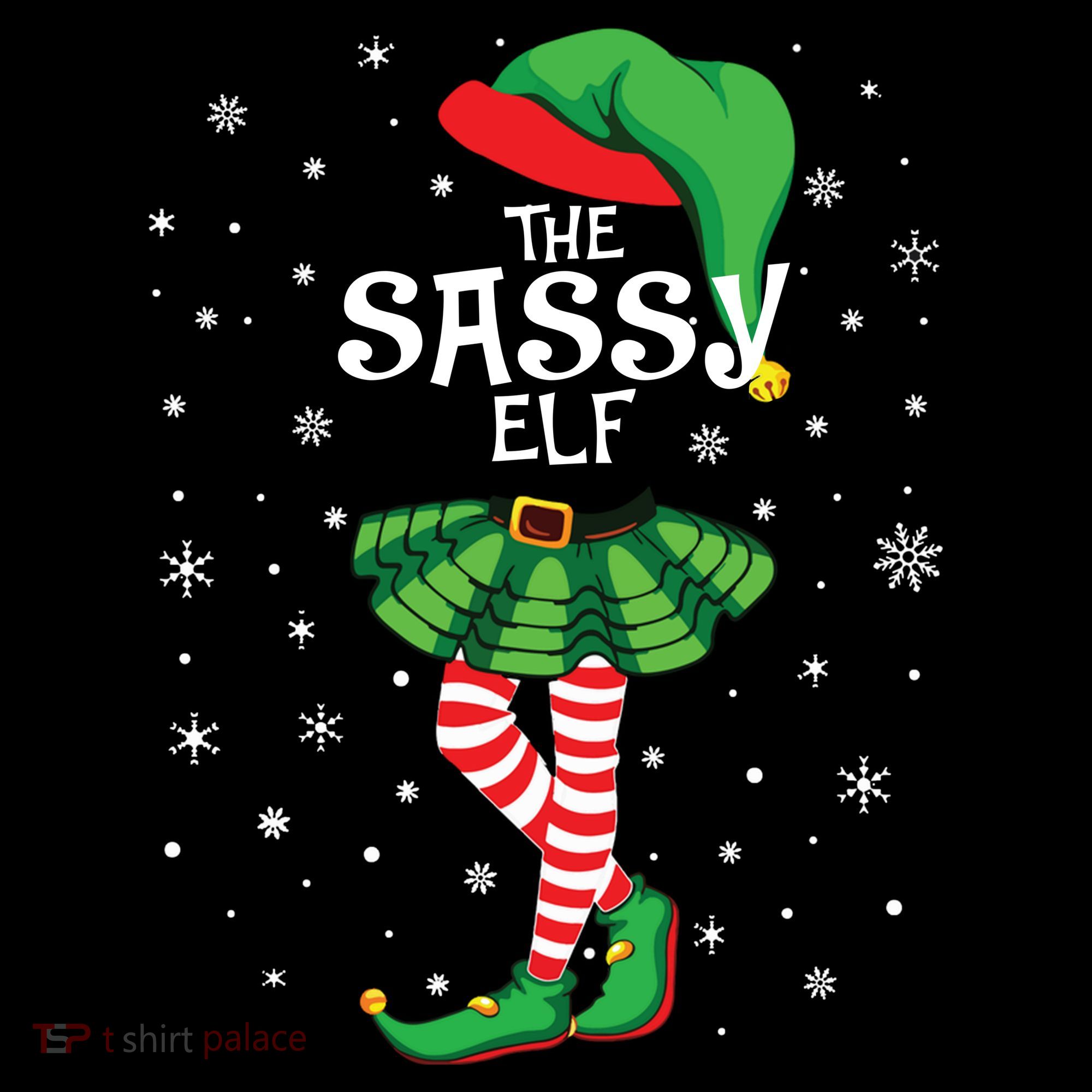The Sassy Elf Funny Christmas Women's Hoodie