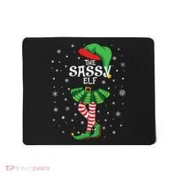The Sassy Elf Funny Christmas Mousepad thumb 0
