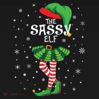 The Sassy Elf Funny Christmas Mousepad thumb 1