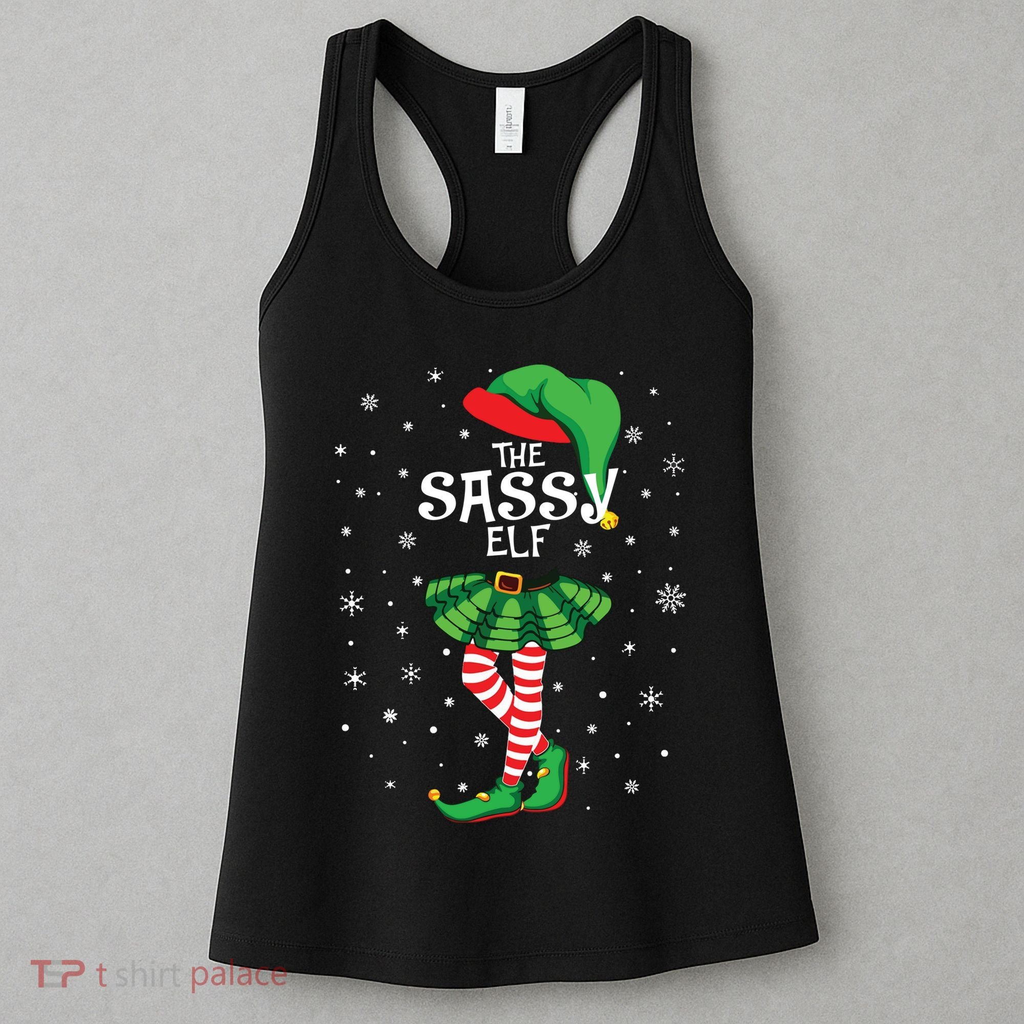 The Sassy Elf Funny Christmas Women's Tank Top
