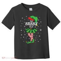 The Sassy Elf Funny Christmas Toddler T-Shirt thumb 0