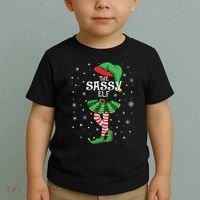 The Sassy Elf Funny Christmas Toddler T-Shirt thumb 2