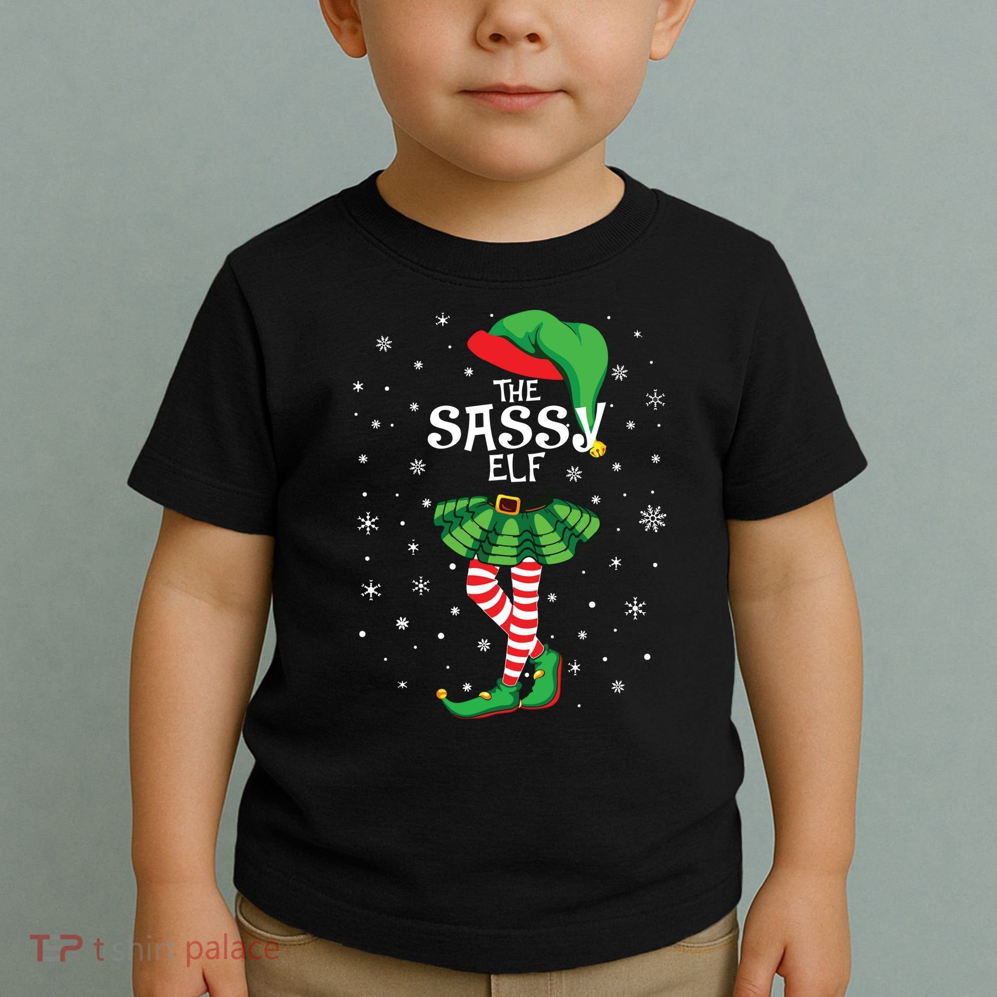 The Sassy Elf Funny Christmas Toddler T-Shirt