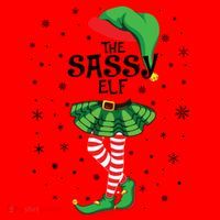The Sassy Elf Funny Christmas Santa Hat thumb 1