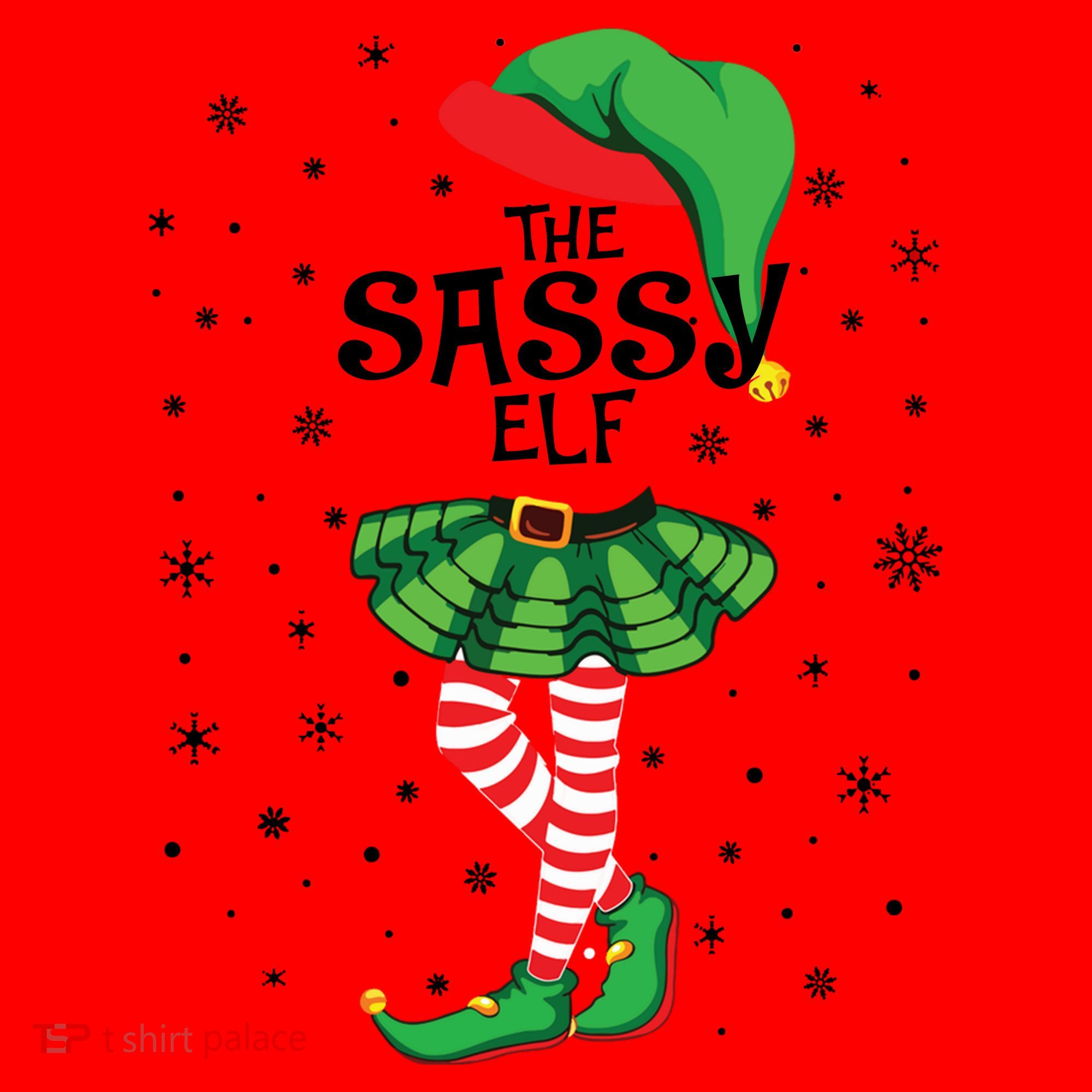 The Sassy Elf Funny Christmas Santa Hat