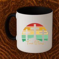 True Story Easter Cross Retro Sunset Coffee Mug thumb 2
