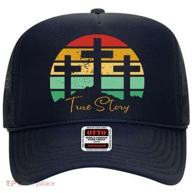 True Story Easter Cross Retro Sunset Hat