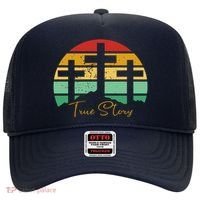 True Story Easter Cross Retro Sunset Hat thumb 0
