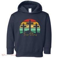 True Story Easter Cross Retro Sunset Toddler Hoodie thumb 0