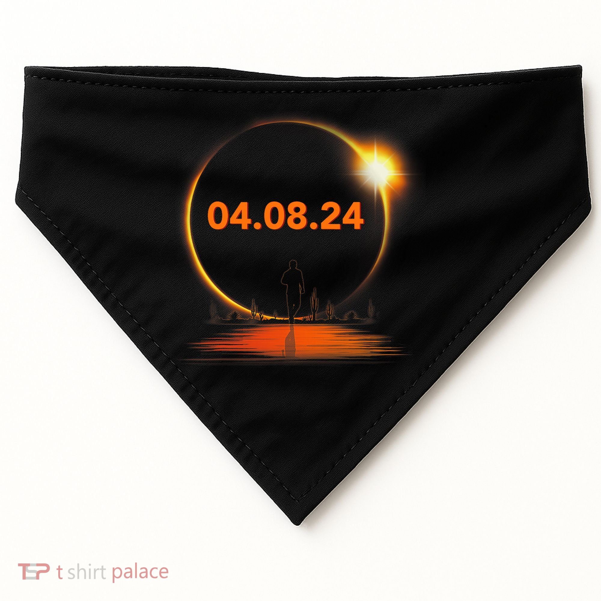 Total Solar Eclipse 2024 USA April 8 2024 USA-Made Doggie Bandana