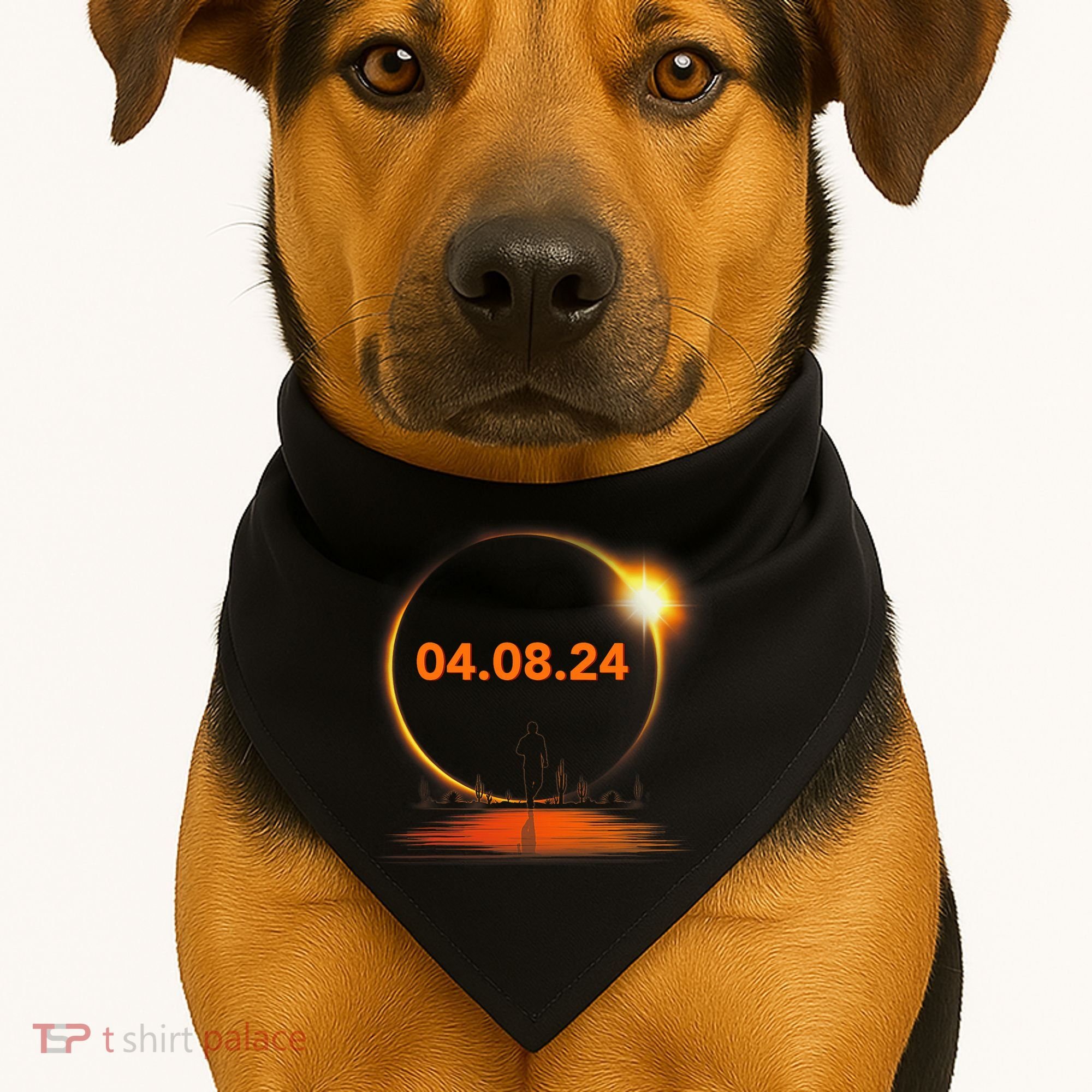 Total Solar Eclipse 2024 USA April 8 2024 USA-Made Doggie Bandana