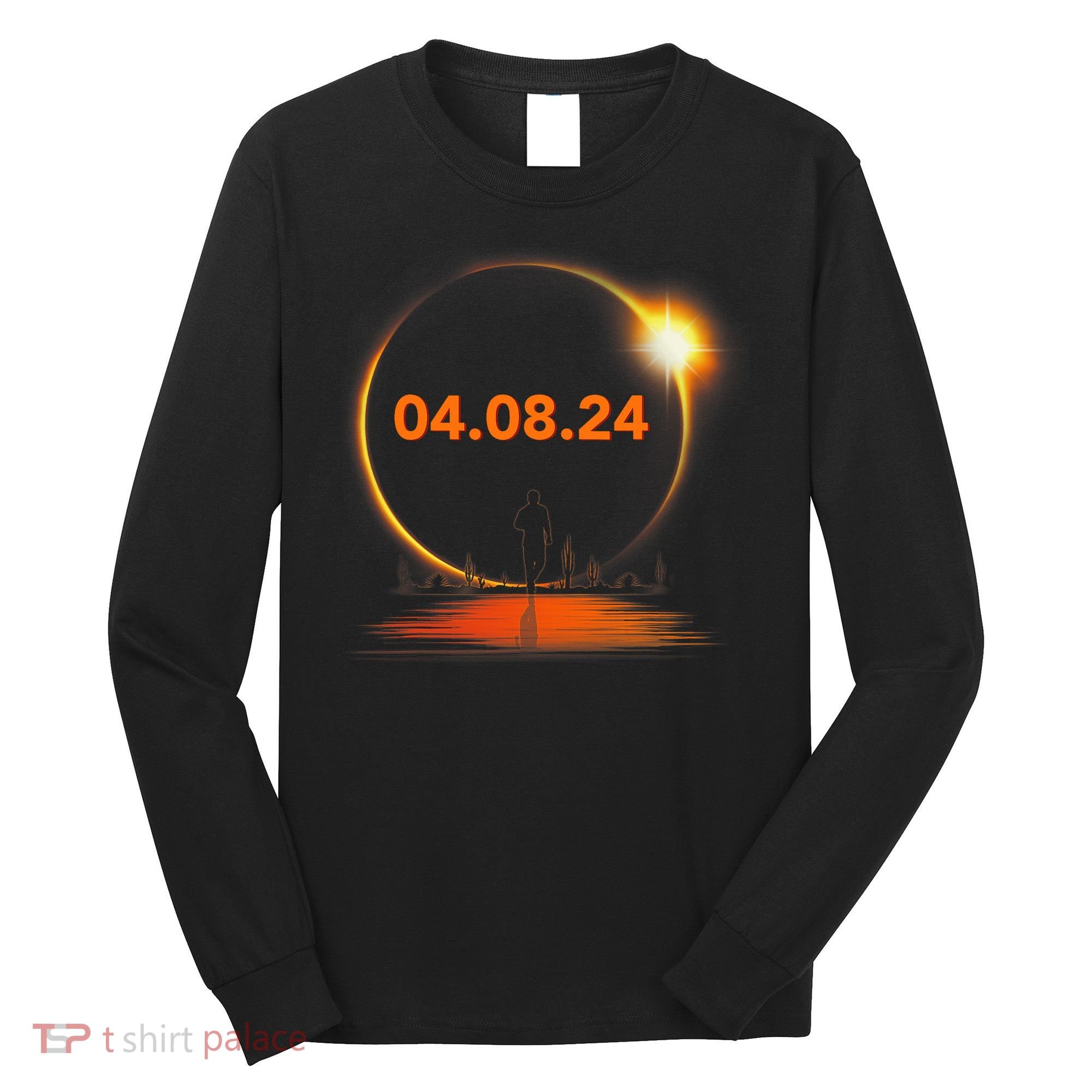 Total Solar Eclipse 2024 USA April 8 2024 Long Sleeve Shirt