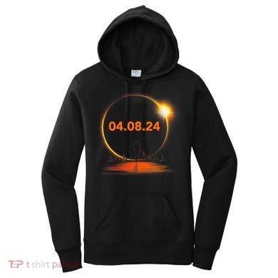 Total Solar Eclipse 2024 USA April 8 2024 Women's Hoodie