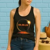 Total Solar Eclipse 2024 USA April 8 2024 Women's Tank Top thumb 2