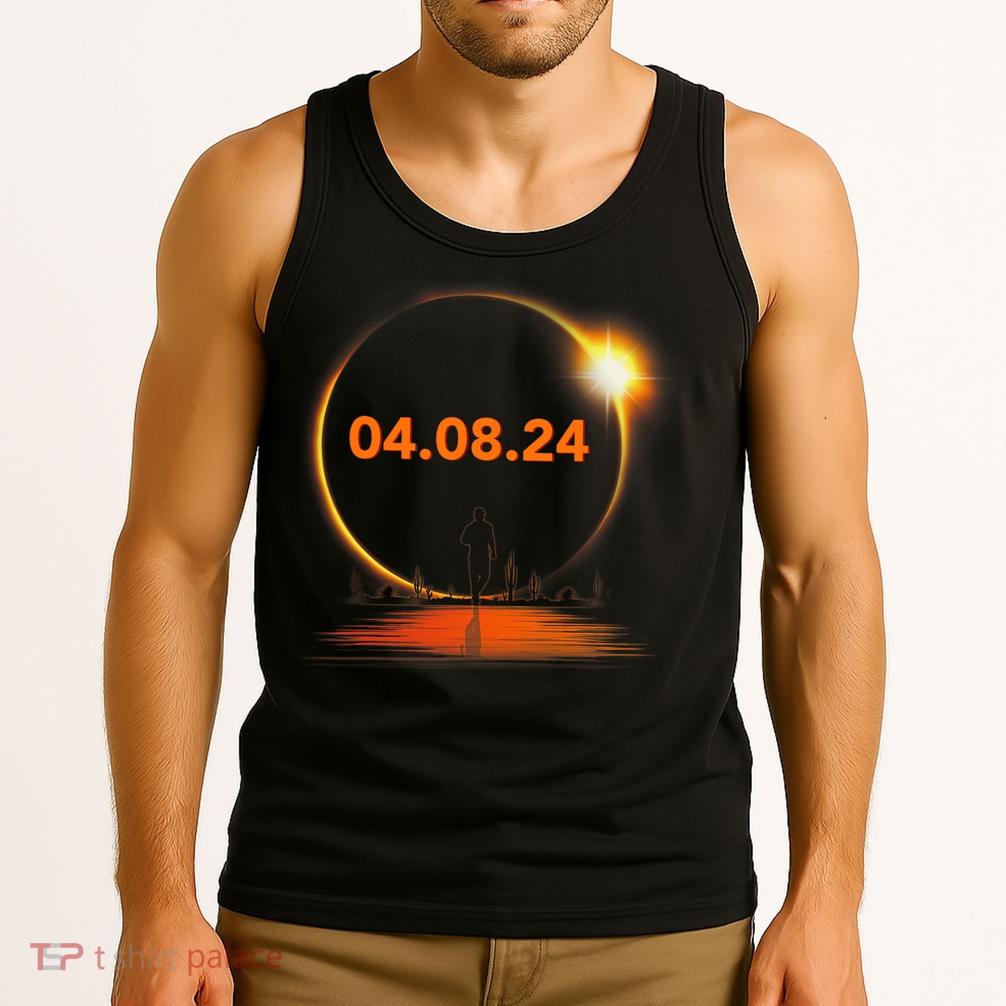 Total Solar Eclipse 2024 USA April 8 2024 Tank Top