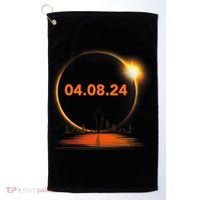 Total Solar Eclipse 2024 USA April 8 2024 Golf Towel thumb 0