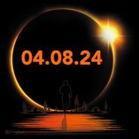 Total Solar Eclipse 2024 USA April 8 2024 Women's Long Sleeve Shirt thumb 2