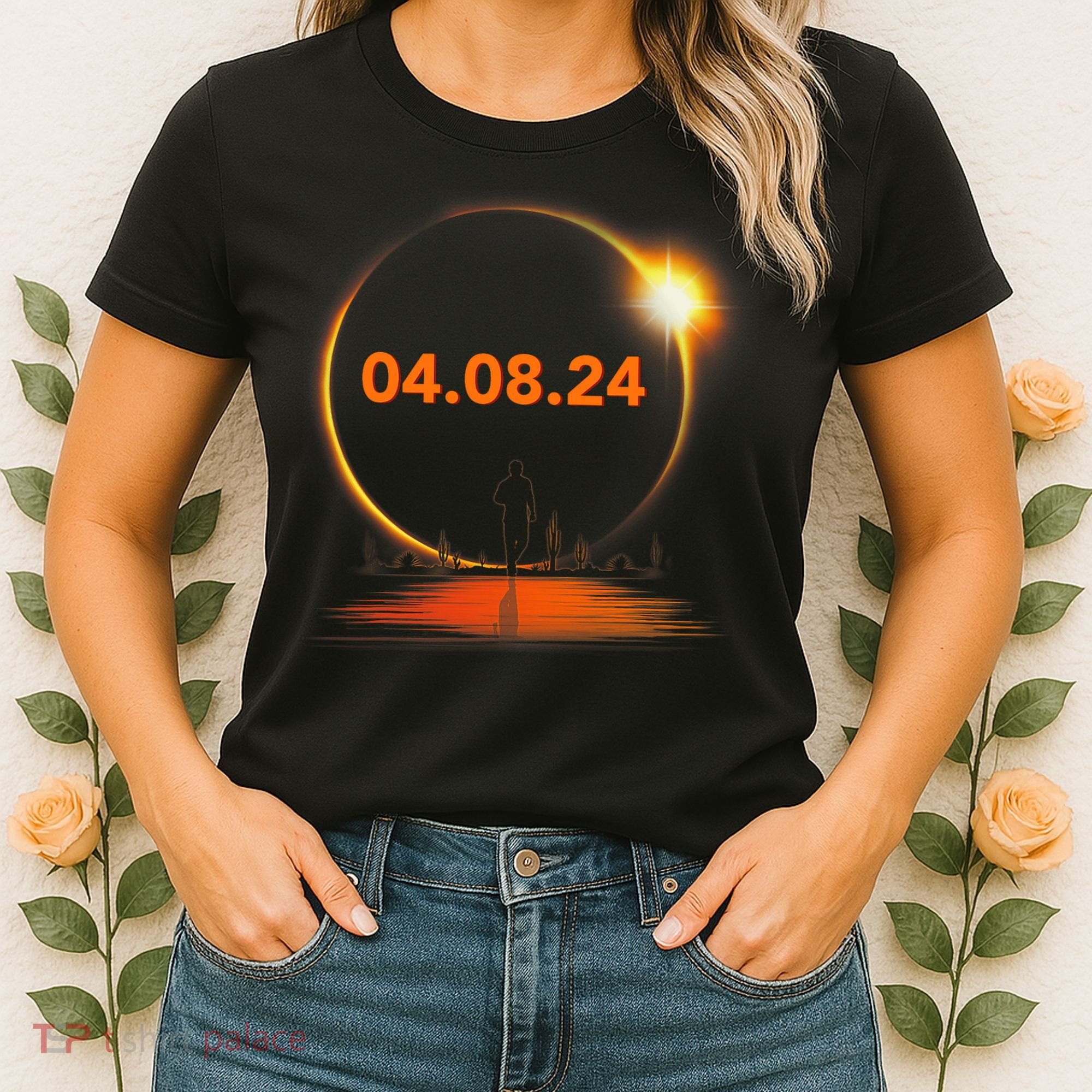 Total Solar Eclipse 2024 USA April 8 2024 Women's T-Shirt