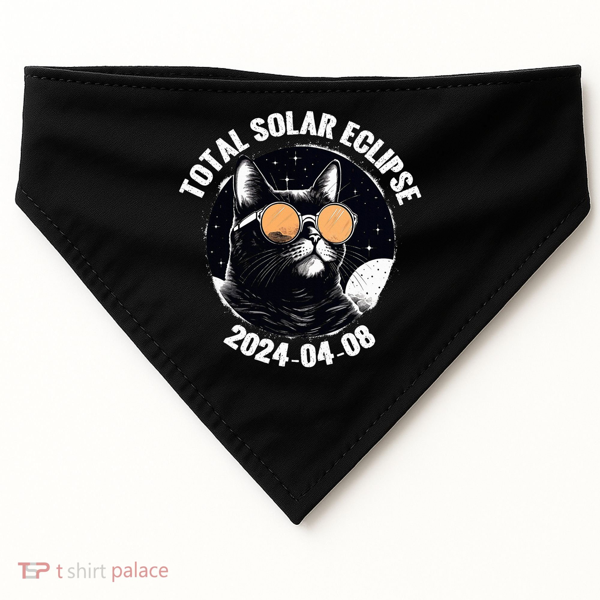 Total Solar Eclipse 2024  USA-Made Doggie Bandana