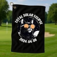 Total Solar Eclipse 2024  Golf Towel thumb 1