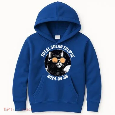 Total Solar Eclipse 2024  Kids Hoodie