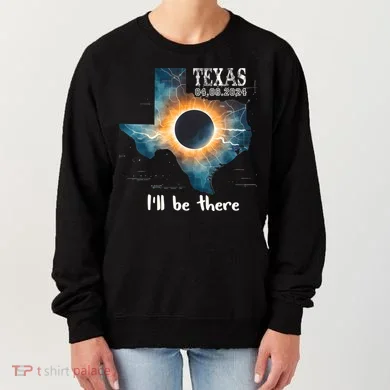 Total Solar Eclipse 2024 Texas Women's Sweatshirt